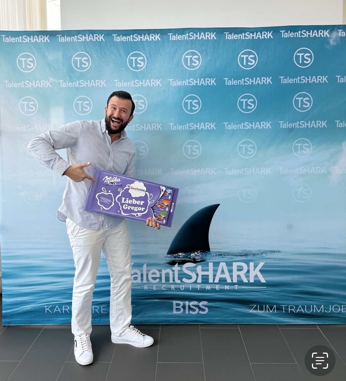Persönlicher Moment bei TalentShark